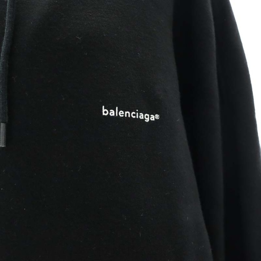 Balenciaga(バレンシアガ)のバレンシアガ ジップアップパーカー ロゴ 長袖 S 黒 482205 TYK30 レディースのトップス(パーカー)の商品写真