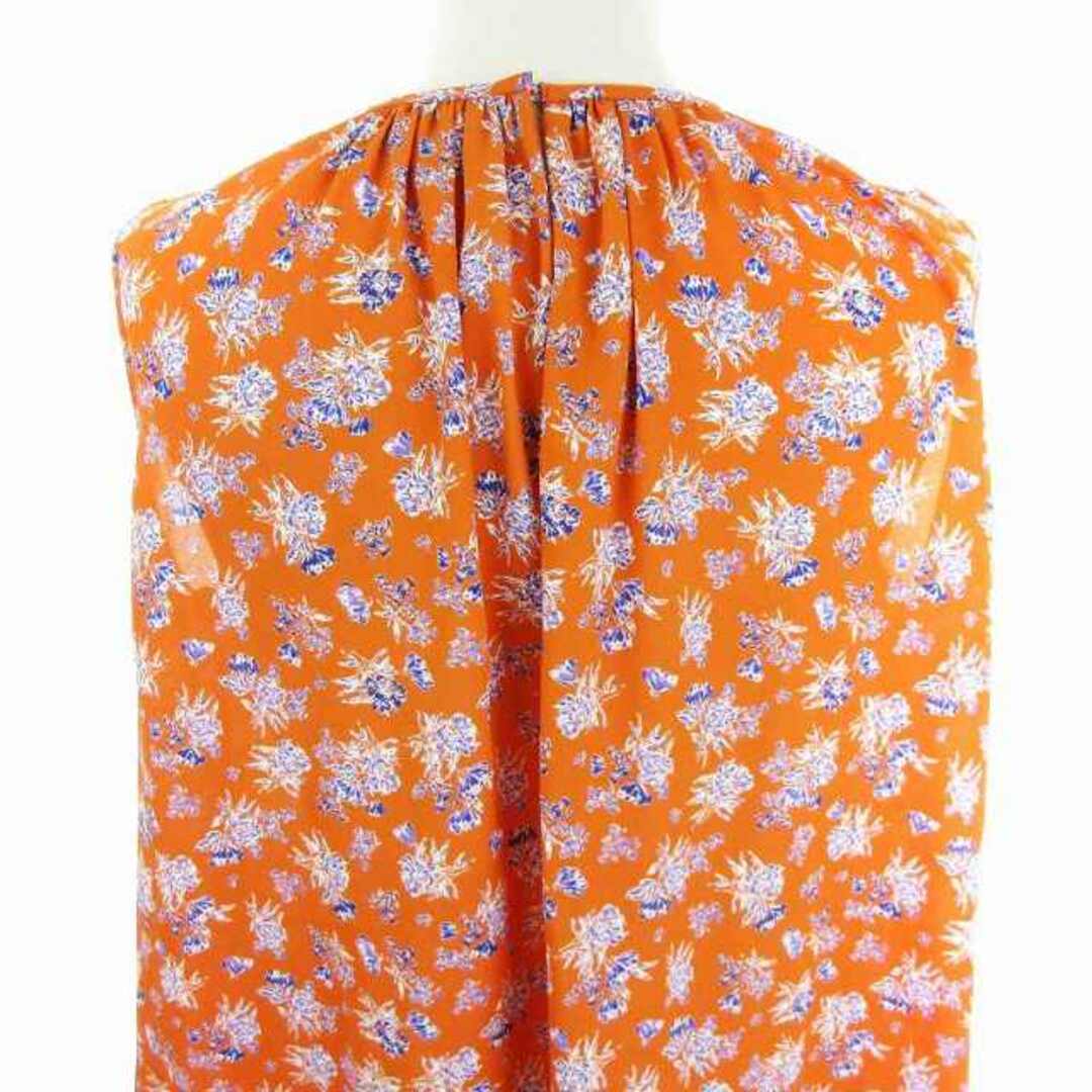 ユナイテッドアローズ ブラウス ノースリーブ 花柄 オレンジ ■002 レディースのトップス(シャツ/ブラウス(半袖/袖なし))の商品写真
