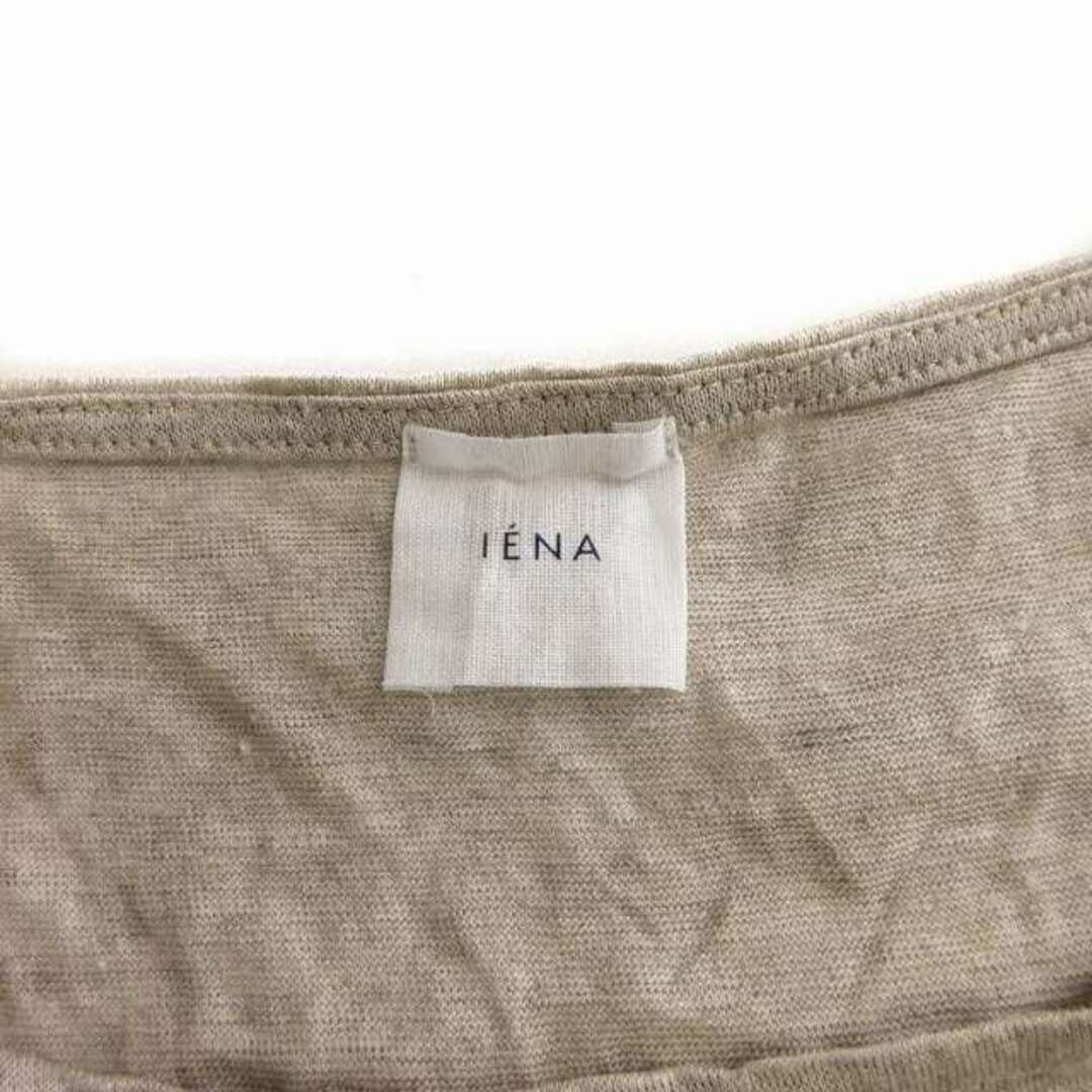 IENA(イエナ)のイエナ ノースリーブ カットソー リネン ベージュ レディースのトップス(カットソー(半袖/袖なし))の商品写真