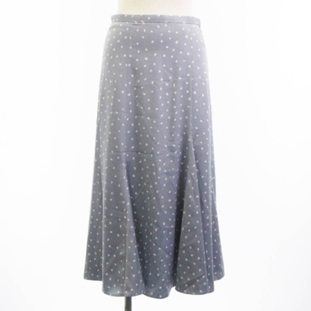 INDIVI(インディヴィ)のインディヴィ ハンドペイント 幾何柄 スカート ロング ライトブルー 36 レディースのスカート(ロングスカート)の商品写真