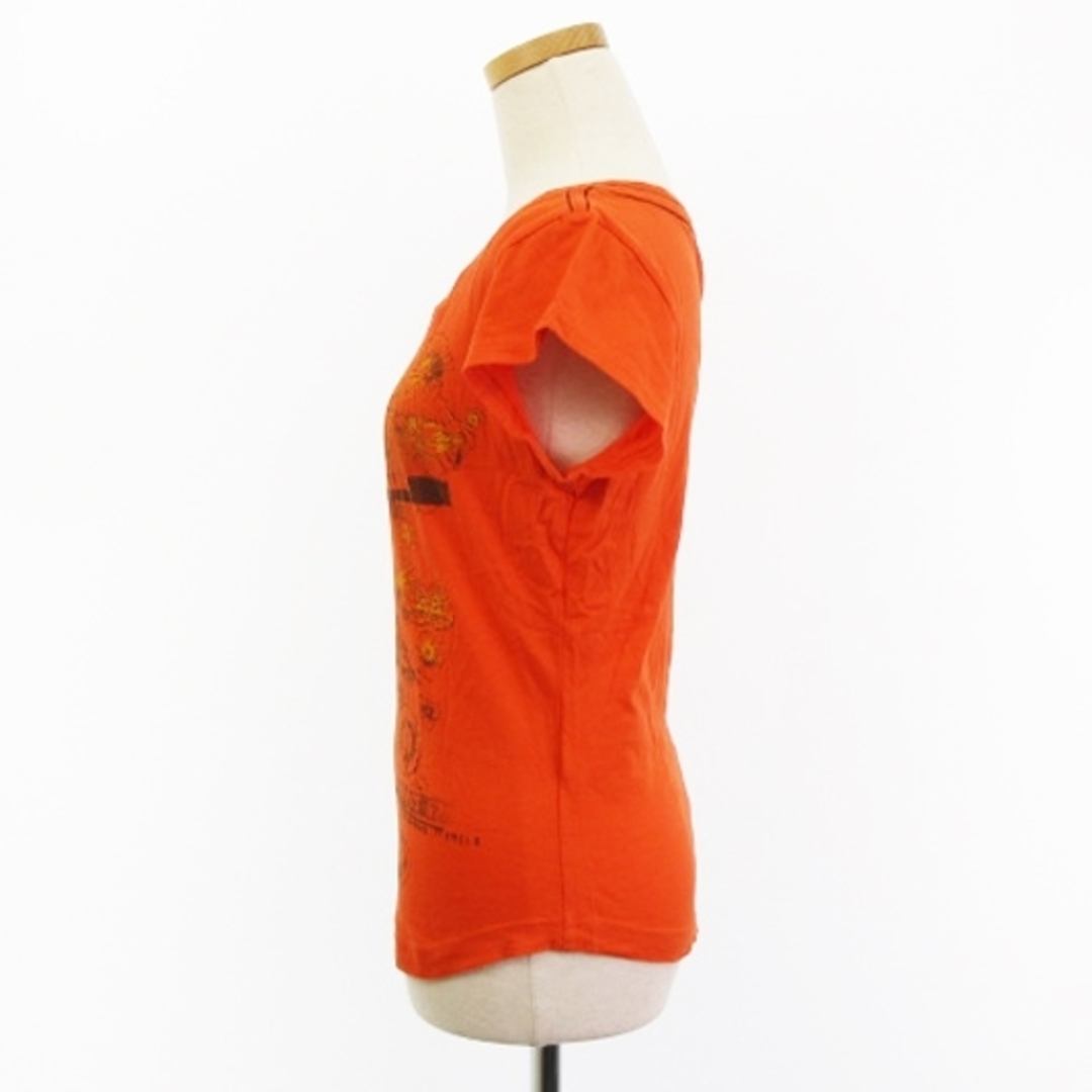DIESEL(ディーゼル)のディーゼル Tシャツ カットソー 半袖 フクロウ プリント オレンジ M レディースのトップス(Tシャツ(半袖/袖なし))の商品写真