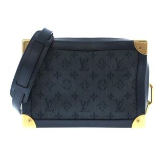 LOUIS VUITTON(ルイヴィトン) ショルダーバッグ モノグラムデニム メンズ ソフトトランク M44723 ネイビー ストラップ着脱可 デニム