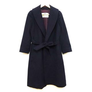 アクアスキュータム(AQUA SCUTUM)のAquascutum(アクアスキュータム) コート サイズ4 XL レディース美品  - ダークネイビー 長袖/冬(その他)