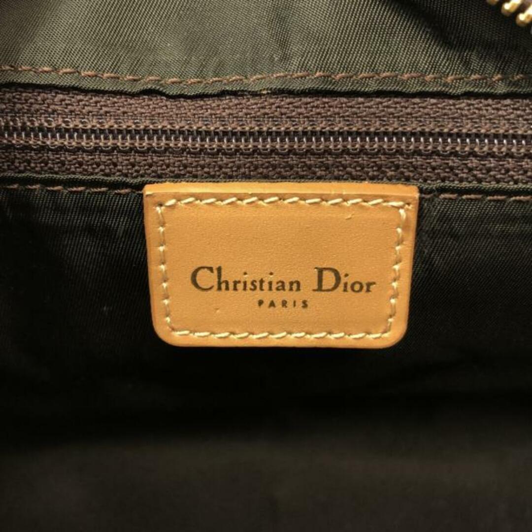 Christian Dior(クリスチャンディオール)のDIOR/ChristianDior(ディオール/クリスチャンディオール) ハンドバッグ ダブルサドルバッグ ダークブラウン×アイボリー×ベージュ ジャガード×レザー レディースのバッグ(ハンドバッグ)の商品写真