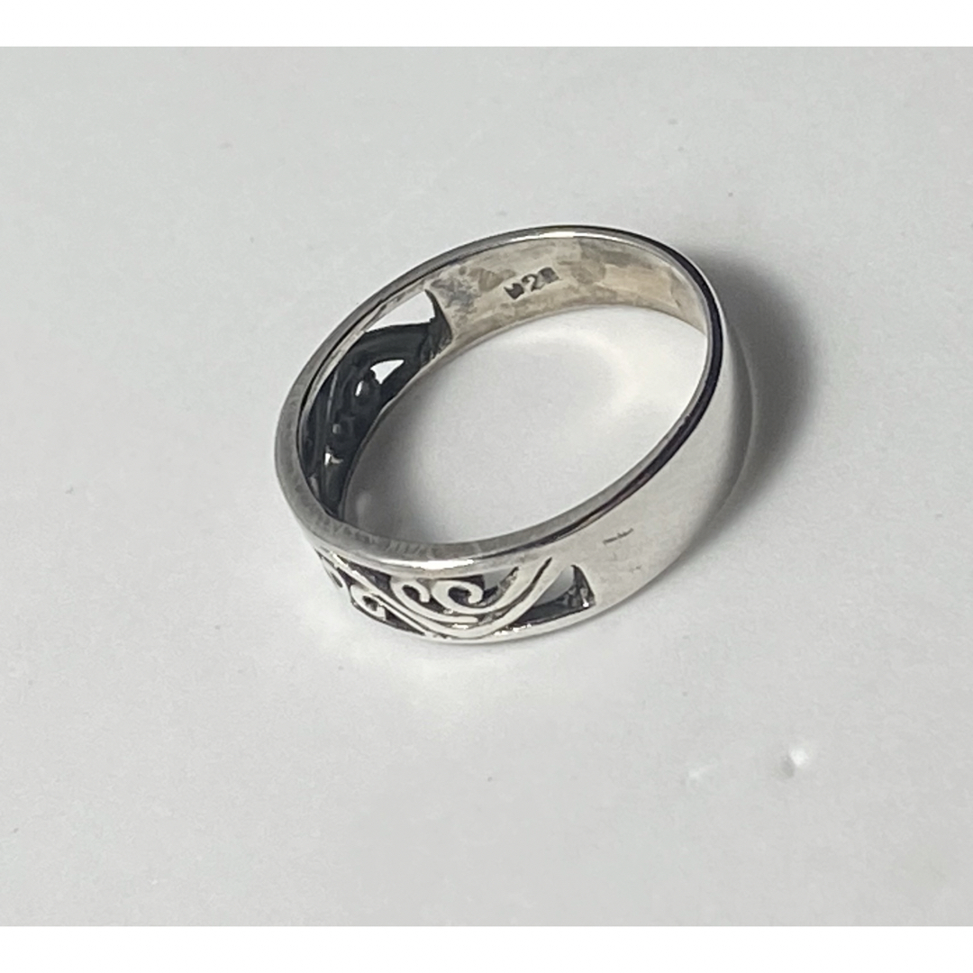 銀指輪シルバー925リングsilver925平打ち　透かしスターリング　C7ばう メンズのアクセサリー(リング(指輪))の商品写真