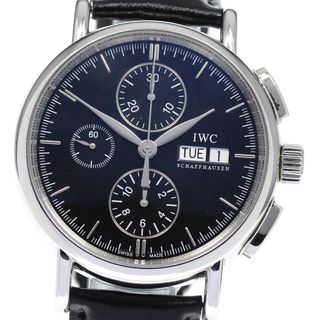 インターナショナルウォッチカンパニー(IWC)のIWC IWC SCHAFFHAUSEN IW378303 ポートフィノ クロノグラフ デイデイト 自動巻き メンズ 良品 保証書付き_813291(腕時計(アナログ))