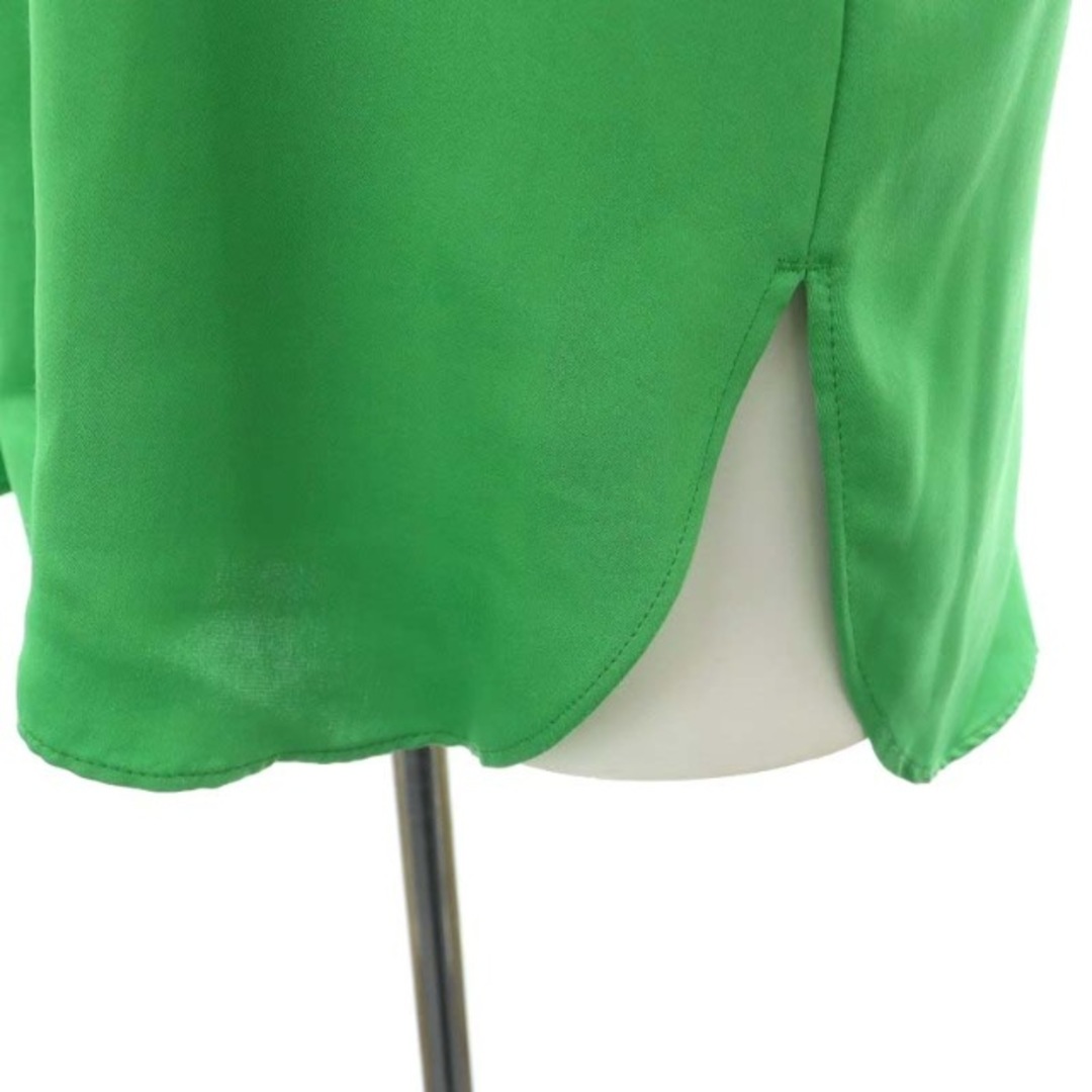 ZARA(ザラ)のザラ ZARA ショートスリーブシャツ ブラウス 半袖 S 緑 グリーン レディースのトップス(シャツ/ブラウス(半袖/袖なし))の商品写真