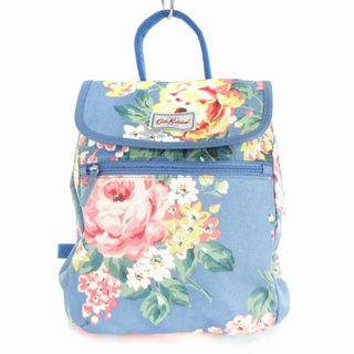 Cath Kidston - キャスキッドソン 美品 リュック バックパック 花柄 青系 ブルー系 ■002