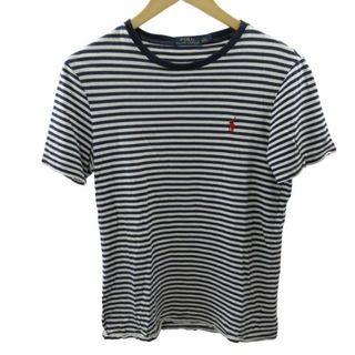 ポロラルフローレン(POLO RALPH LAUREN)のポロ ラルフローレン 美品 半袖Tシャツ カットソー ボーダー 白 S ■AD(Tシャツ(半袖/袖なし))