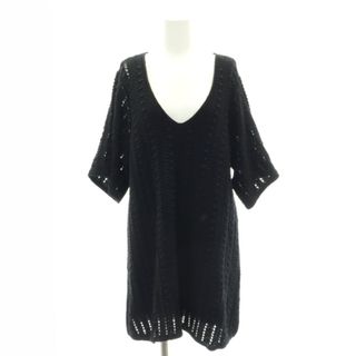 ザラ(ZARA)のザラ KNIT DRESS with short sleeve ワンピース(ひざ丈ワンピース)