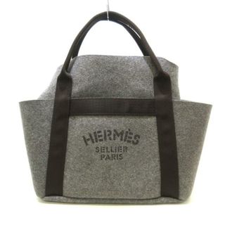 エルメス(Hermes)のHERMES(エルメス) トートバッグ サックドパンサージュ グルーム グリモワイヤン×エベンヌ ソーエルメス杯限定 ウール(フェルト)×ヴォーバレニア(トートバッグ)