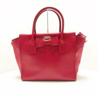 ケイトスペードニューヨーク(kate spade new york)のKate spade(ケイトスペード) ハンドバッグ - WKRU3407 ボルドー リボン レザー(ハンドバッグ)