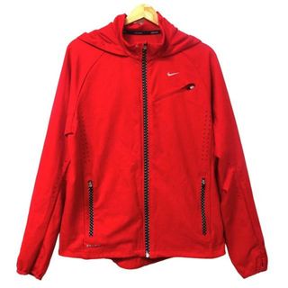 ナイキ(NIKE)のNIKE(ナイキ) ブルゾン サイズXL メンズ美品  - レッド 長袖/秋/春(ブルゾン)