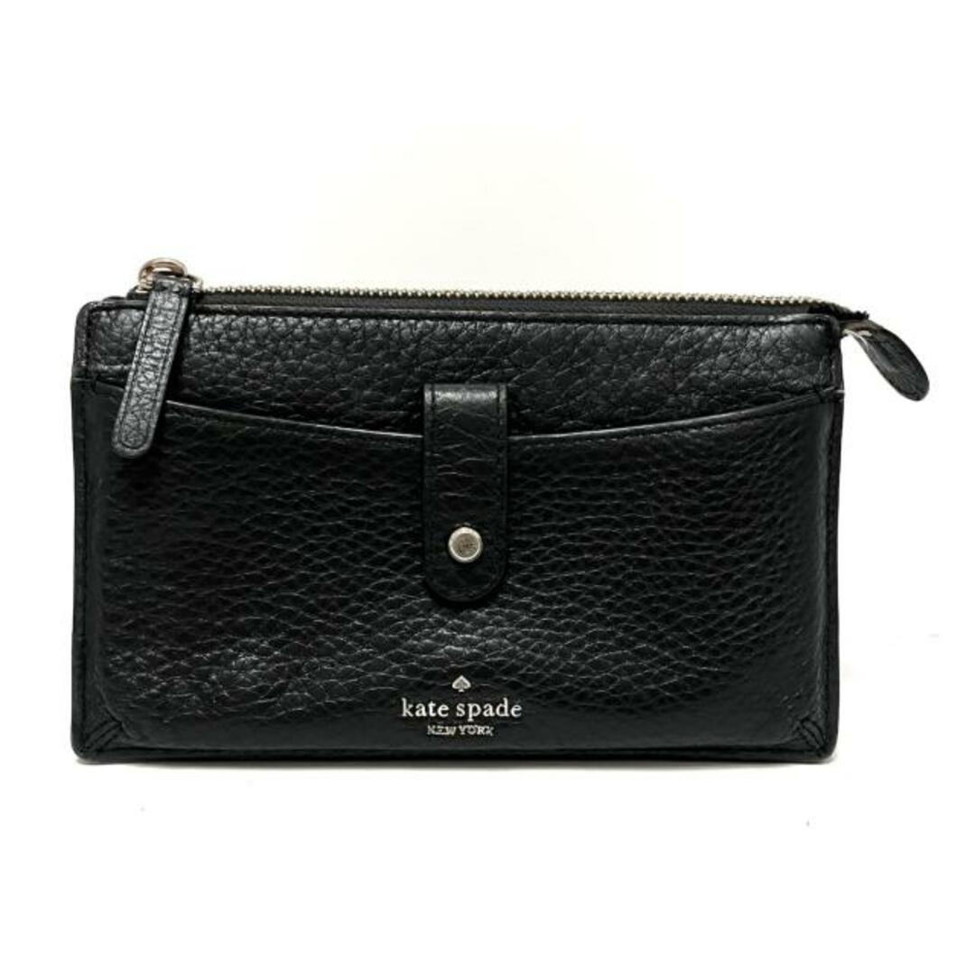 kate spade new york(ケイトスペードニューヨーク)のKate spade(ケイトスペード) 財布 - WLRU5470 黒 ショルダーウォレット レザー レディースのファッション小物(財布)の商品写真