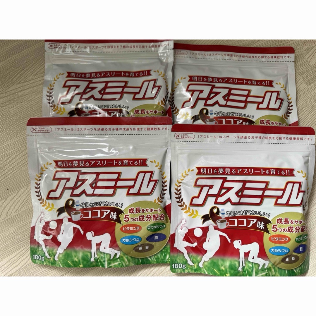 【新品未使用】アスミール ココア味 180g 4袋 食品/飲料/酒の健康食品(その他)の商品写真