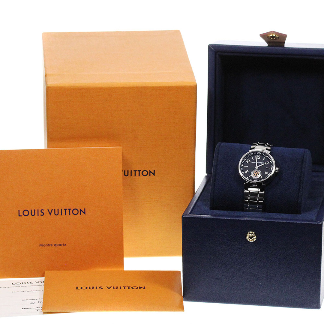 LOUIS VUITTON(ルイヴィトン)のルイ・ヴィトン LOUIS VUITTON Q8J11 タンブール ムーンスター クォーツ レディース 箱・保証書付き_814043 レディースのファッション小物(腕時計)の商品写真