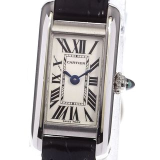 カルティエ(Cartier)のカルティエ CARTIER W1540856 タンクアロンジェ K18WG クォーツ レディース 良品 内箱付き_813322(腕時計)