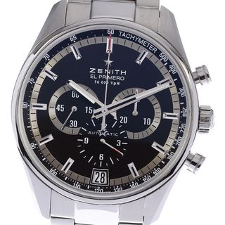 ゼニス(ZENITH)のゼニス ZENITH 03.2040.400 エルプリメロ 36000VPH クロノグラフ 自動巻き メンズ 良品 箱・保証書付き_807369(腕時計(アナログ))