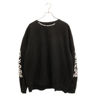 Chrome Hearts - CHROME HEARTS クロムハーツ SWTSHRT PLVR ネックロゴプリント クルーネック スウェット トレーナー ブラック