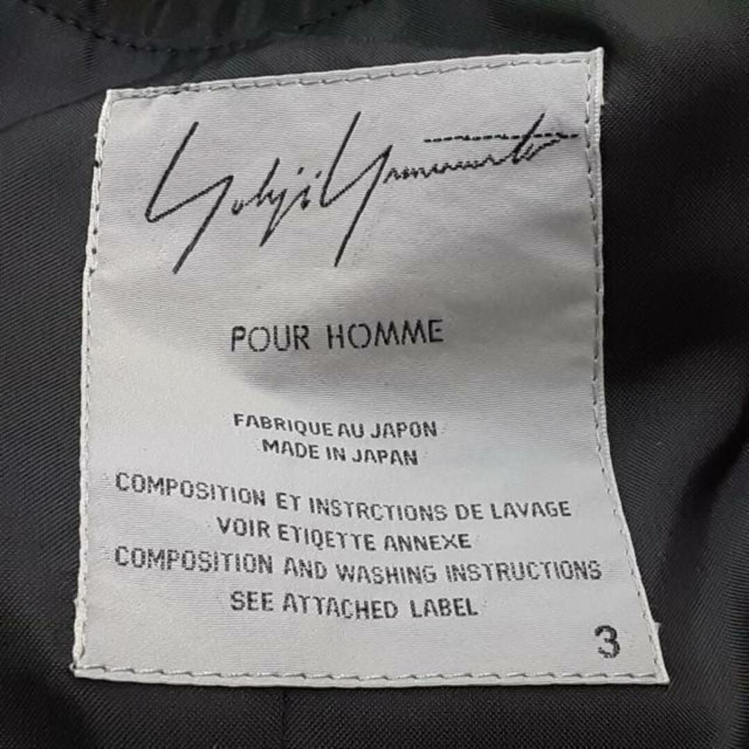 Yohji Yamamoto(ヨウジヤマモト)のヨウジヤマモト ジャケット サイズ3 L美品  メンズのジャケット/アウター(その他)の商品写真