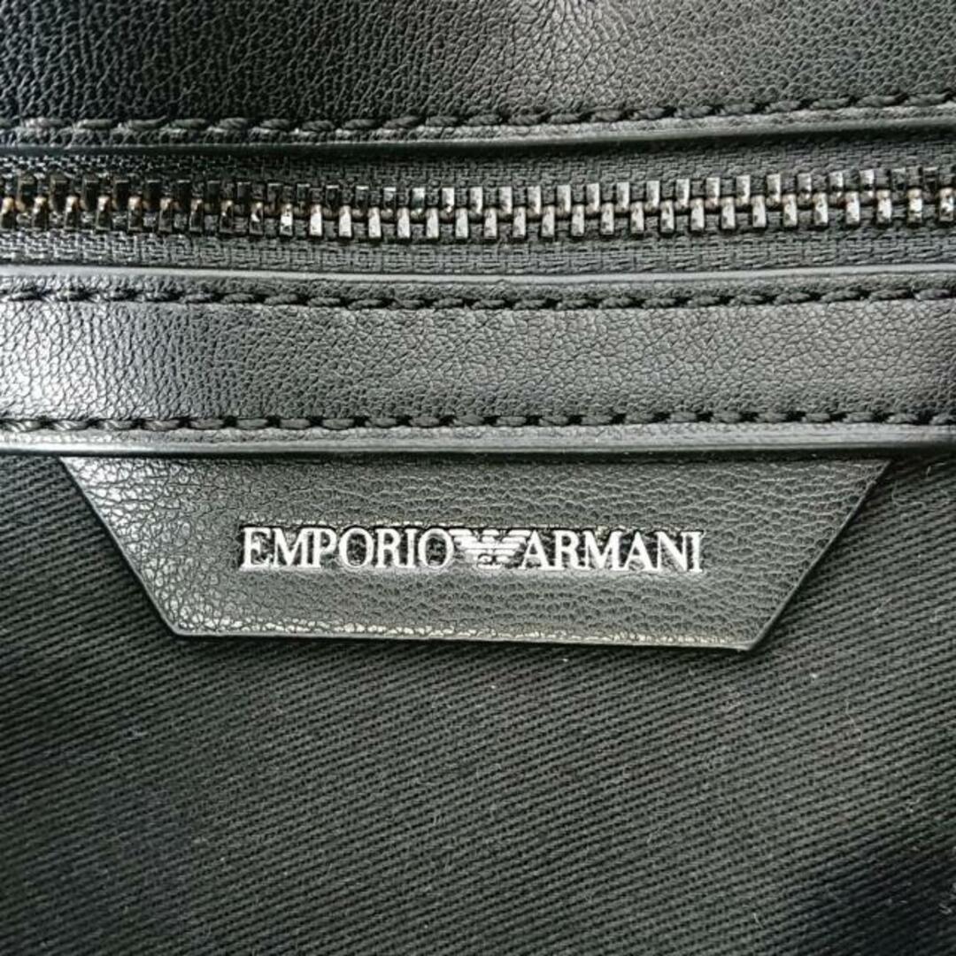 Emporio Armani(エンポリオアルマーニ)のEMPORIOARMANI(エンポリオアルマーニ) ショルダーバッグ - 黒 ギャザー/チェーンショルダー 合皮 レディースのバッグ(ショルダーバッグ)の商品写真