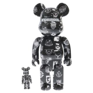 メディコムトイ(MEDICOM TOY)のMEDICOM TOY メディコムトイ BE@RBRICK×NEIGHBORHOOD×J LEAGUE 30TH ANNIV 100%&400% ベアブリック ネイバーフッド Jリーグ フィギュア 人形 ブラック 100%&400%(その他)