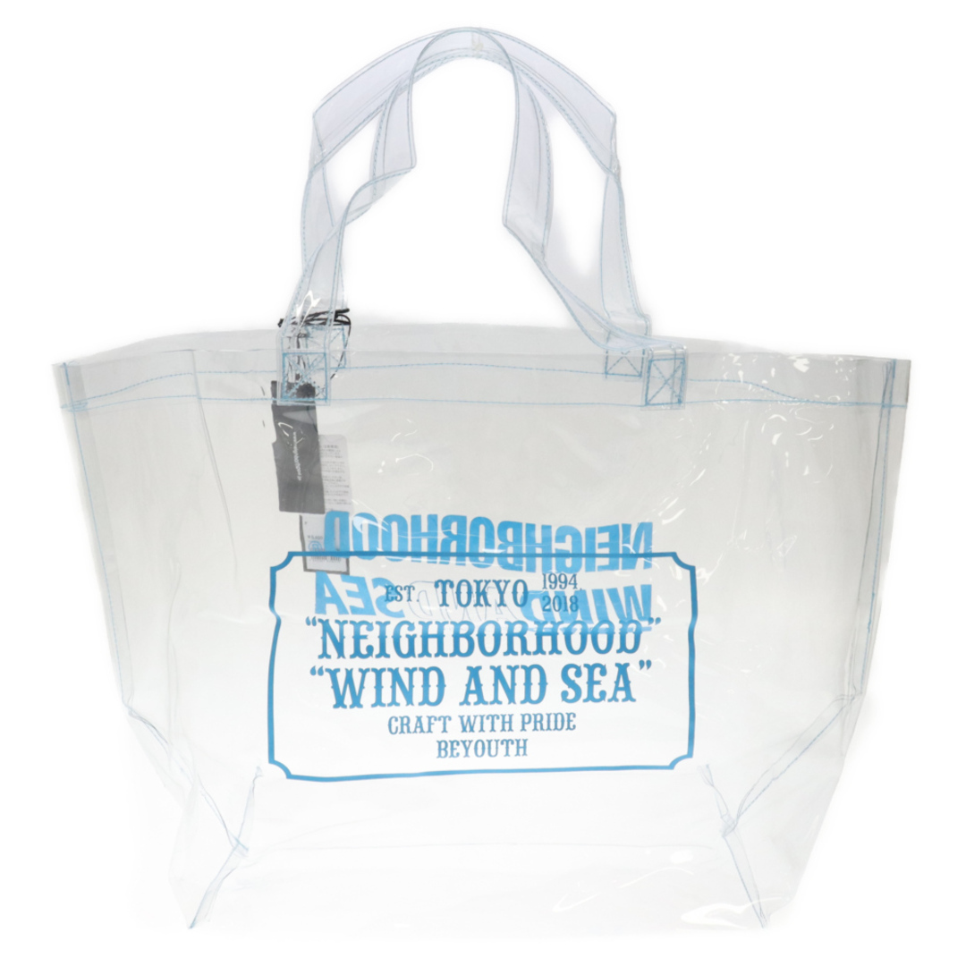 NEIGHBORHOOD(ネイバーフッド)のNEIGHBORHOOD ネイバーフッド 22SS××WIND AND SEA P-BEACH BAG×ウィンダンシー ビーチ トートバッグ クリア 21FRWSN-CG01S メンズのバッグ(トートバッグ)の商品写真