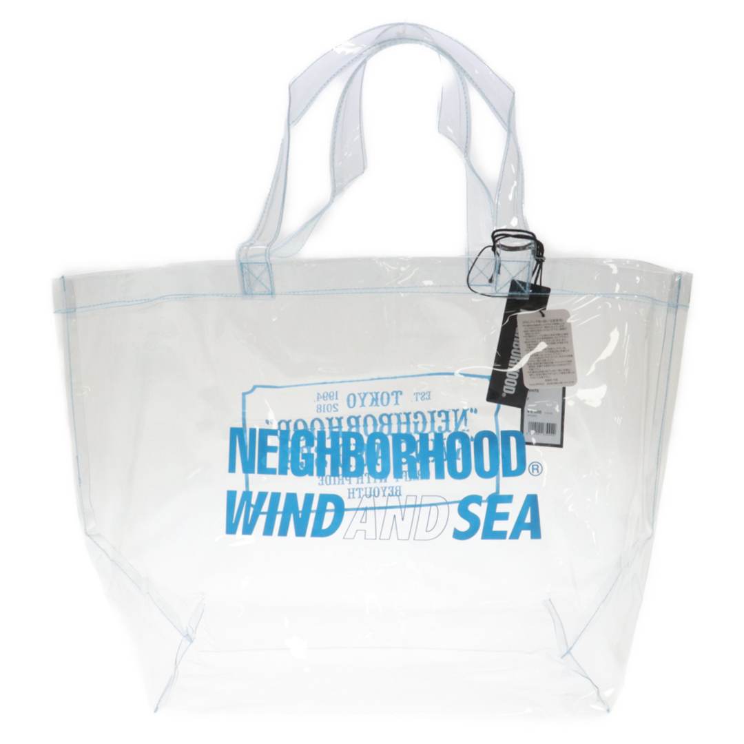 NEIGHBORHOOD(ネイバーフッド)のNEIGHBORHOOD ネイバーフッド 22SS××WIND AND SEA P-BEACH BAG×ウィンダンシー ビーチ トートバッグ クリア 21FRWSN-CG01S メンズのバッグ(トートバッグ)の商品写真