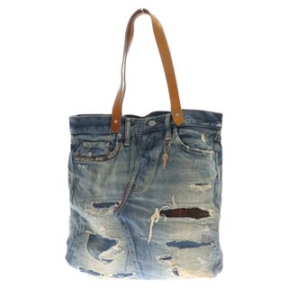 ヒステリックグラマー(HYSTERIC GLAMOUR)のHYSTERIC GLAMOUR ヒステリックグラマー DENIM REMAKE デニム リメイク トート バッグ インディゴ 01182QB09(トートバッグ)