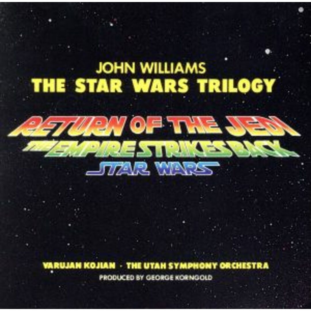 【輸入盤】Ｔｈｅ　Ｓｔａｒ　Ｗａｒｓ　Ｔｒｉｌｏｇｙ：　Ｓｔａｒ　Ｗａｒｓ／Ｔｈｅ　Ｅｍｐｉｒｅ　Ｓｔｒｉｋｅｓ　Ｂａｃｋ／Ｒｅｔｕｒｎ　Ｏｆ　Ｔｈｅ　Ｊｅｄｉ　（Ｒｅ－ｒｅｃｏｒｄｉｎｇ） エンタメ/ホビーのCD(映画音楽)の商品写真