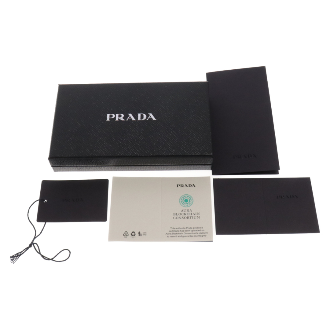 PRADA(プラダ)のPRADA プラダ レザー トライアングルロゴ アイフォンケース ブラック 5960-4409-00013 メンズのアクセサリー(その他)の商品写真