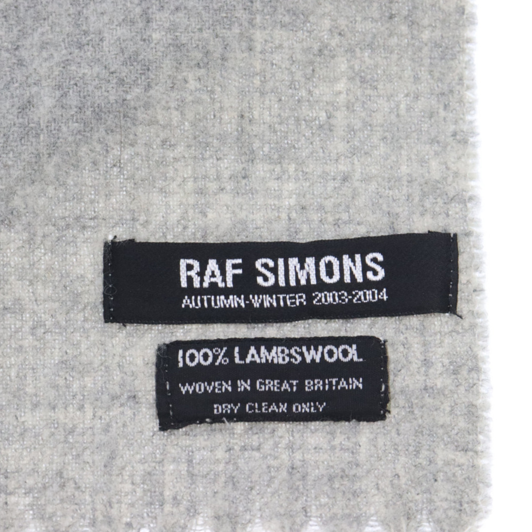 RAF SIMONS(ラフシモンズ)のRAF SIMONS ラフシモンズ 03AW Closer期 ウールマフラー グレー メンズのファッション小物(マフラー)の商品写真