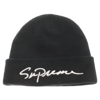 シュプリーム(Supreme)のSUPREME シュプリーム 18AW Classic Script Beanie クラシック スクリプトロゴ ビーニー ブラック(ニット帽/ビーニー)