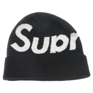 シュプリーム(Supreme)のSUPREME シュプリーム 19AW Big Logo Beanie ビッグロゴ ビーニー ニットキャップ 帽子 ブラック(ニット帽/ビーニー)