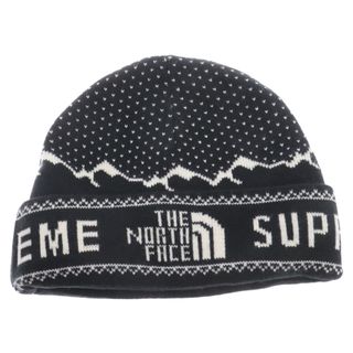 Supreme - SUPREME シュプリーム 18AW×THE NORTH FACE Expedition Fold Beanie ザノースフェイス エクスペディション ビーニー ニットキャップ 帽子 ブラック NN418031