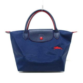 ロンシャン(LONGCHAMP)のLONGCHAMP(ロンシャン) ハンドバッグ ル・プリアージュクラブ ダークネイビー×レッド 折りたたみ ナイロン×レザー(ハンドバッグ)