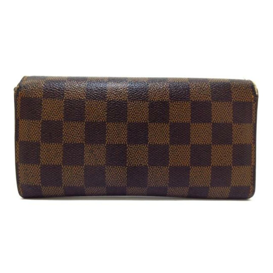 LOUIS VUITTON(ルイヴィトン)のLOUIS VUITTON(ルイヴィトン) 長財布 ダミエ ポルトフォイユ・サラNM2 N61734 エベヌ ダミエ・キャンバス レディースのファッション小物(財布)の商品写真