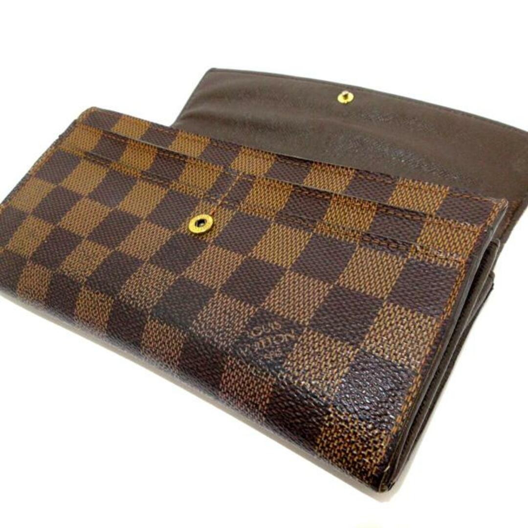 LOUIS VUITTON(ルイヴィトン)のLOUIS VUITTON(ルイヴィトン) 長財布 ダミエ ポルトフォイユ・サラNM2 N61734 エベヌ ダミエ・キャンバス レディースのファッション小物(財布)の商品写真