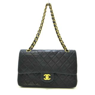 シャネル(CHANEL)のCHANEL(シャネル) ショルダーバッグ レディース ダブルフラップマトラッセ 黒 チェーンショルダー/ゴールド金具 ラムスキン(ショルダーバッグ)