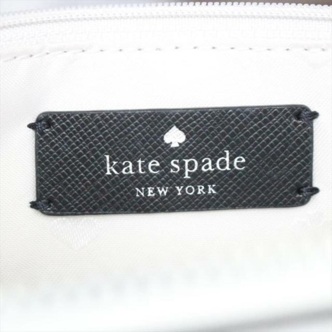 kate spade new york(ケイトスペードニューヨーク)のKate spade(ケイトスペード) ショルダーバッグ美品  ペイトン カラーブロック ドーム クロスボディ WKRU7084 グレー×白 バイカラー レザー レディースのバッグ(ショルダーバッグ)の商品写真