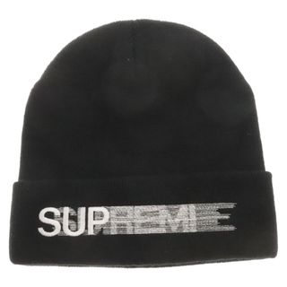 シュプリーム(Supreme)のSUPREME シュプリーム 20SS Motion Logo Beanie モーションロゴ刺繍 ビーニー ニットキャップ 帽子 ブラック(ニット帽/ビーニー)