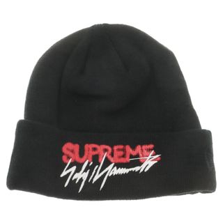 シュプリーム(Supreme)のSUPREME シュプリーム 20AW×Yohji Yamamoto×New Era Beanie ヨウジヤマモト ニューエラ ロゴ刺繍 ビーニー ニットキャップ 帽子 ブラック(ニット帽/ビーニー)