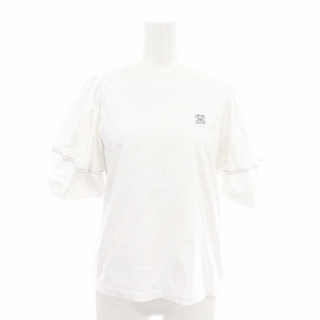 ジルバイジルスチュアート(JILL by JILLSTUART)のジルバイジルスチュアート 23SS ランタンスリーブシシュウTシャツ FR 白(Tシャツ(半袖/袖なし))