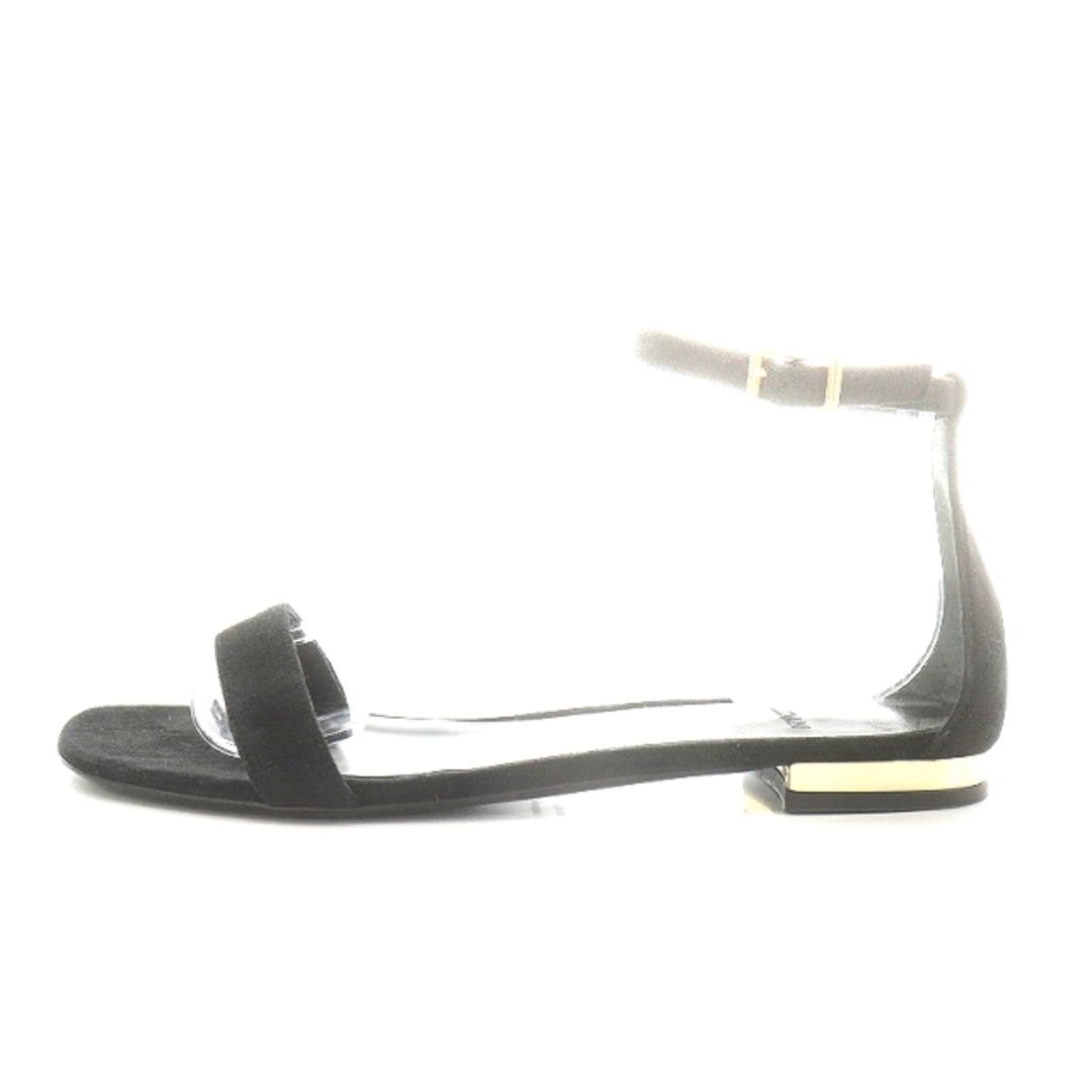 バルダン サンダル スエード ストラップ 38 24.0cm 24.5cm 黒 レディースの靴/シューズ(サンダル)の商品写真