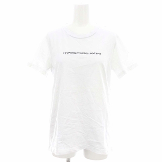 ディーゼル(DIESEL)のディーゼル DIESEL 刺繍 Tシャツ カットソー 半袖 S 白 ホワイト(Tシャツ(半袖/袖なし))