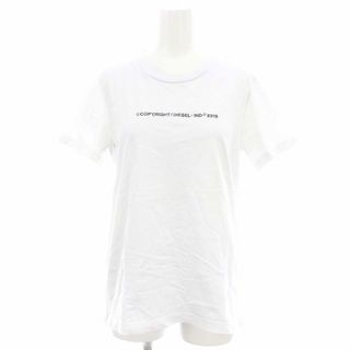 ディーゼル(DIESEL)のディーゼル DIESEL 刺繍 Tシャツ カットソー 半袖 S 白 ホワイト(Tシャツ(半袖/袖なし))