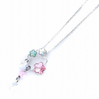 SWAROVSKI - スワロフスキー ネックレス チェーン 花クリスタル スワン刻印 シルバーカラー