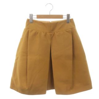 カルヴェン(CARVEN)のカルヴェン CARVEN タックスカート ミニ 36 S 山吹色(ミニスカート)