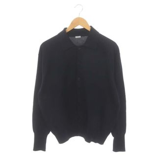 A.PRESSE Knit Polo Collar Cardigan