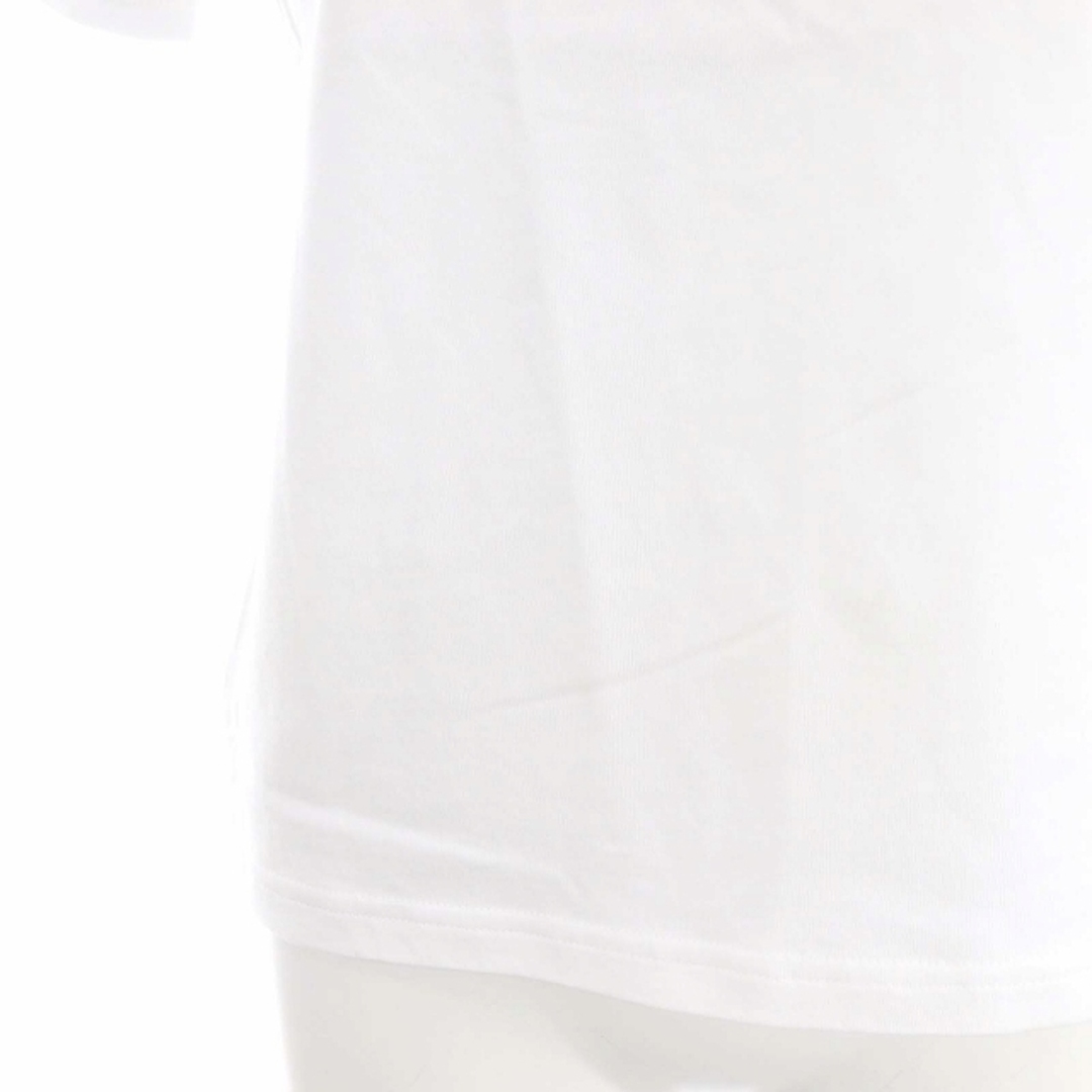 eimy istoire(エイミーイストワール)のエイミーイストワール コンパクトロゴTシャツ カットソー 半袖 刺繍 F 白 レディースのトップス(Tシャツ(半袖/袖なし))の商品写真